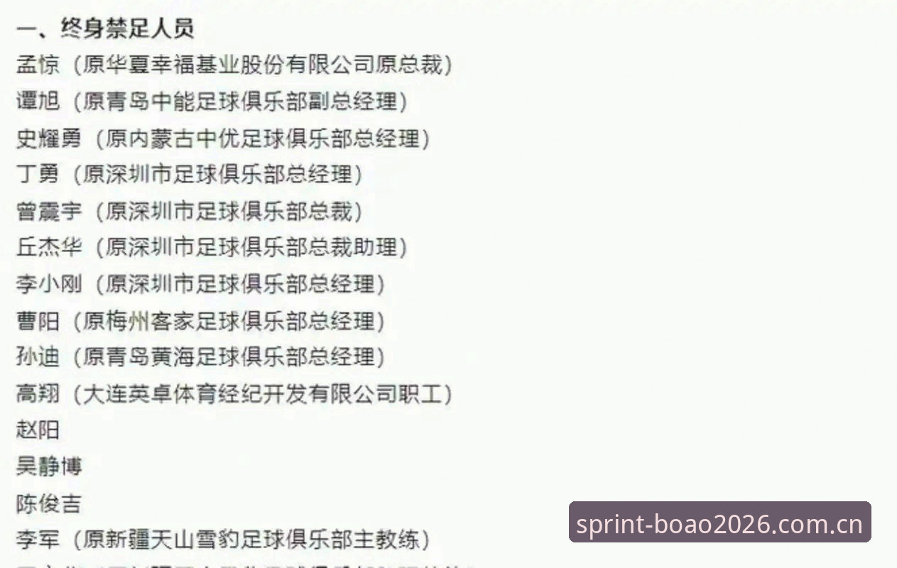 博澳体育加密登录常见问题 3个关键指标解读足协第三批禁足名单背后的足球反腐风暴